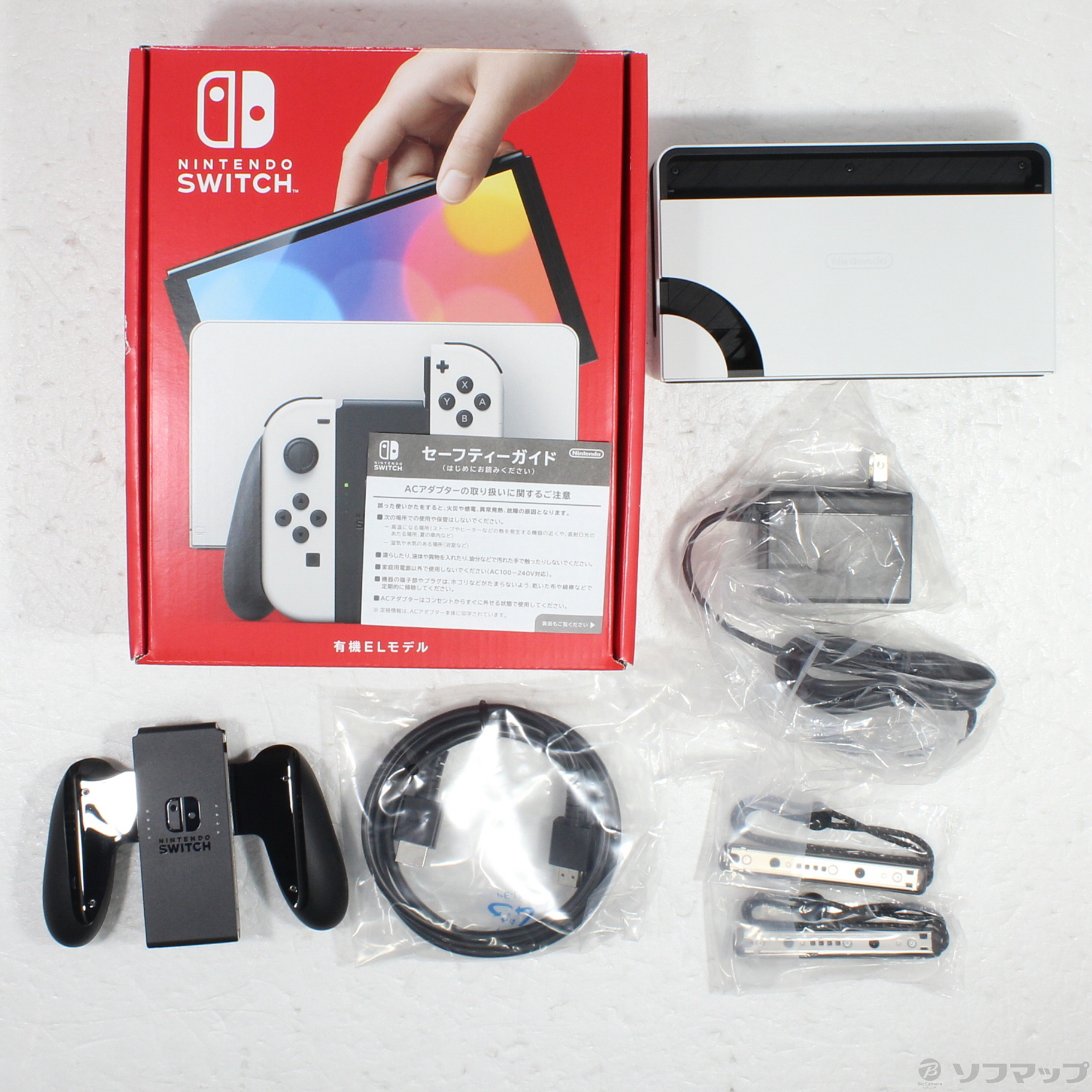 中古】Nintendo Switch 有機ELモデル Joy-Con(L)／(R) ホワイト