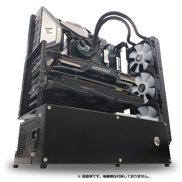 PCケース オープンフレーム ver.E-ATX ブラック N-FRAME-EATX｜の通販