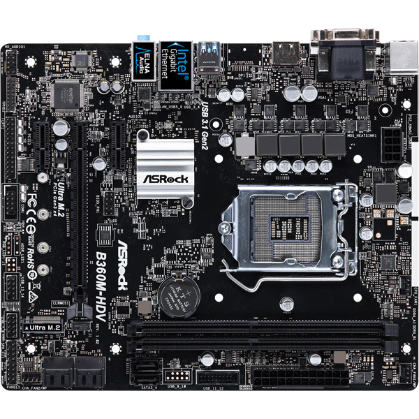 マザーボード Intel B360チップセット搭載 B360M-HDV ［MicroATX］｜の