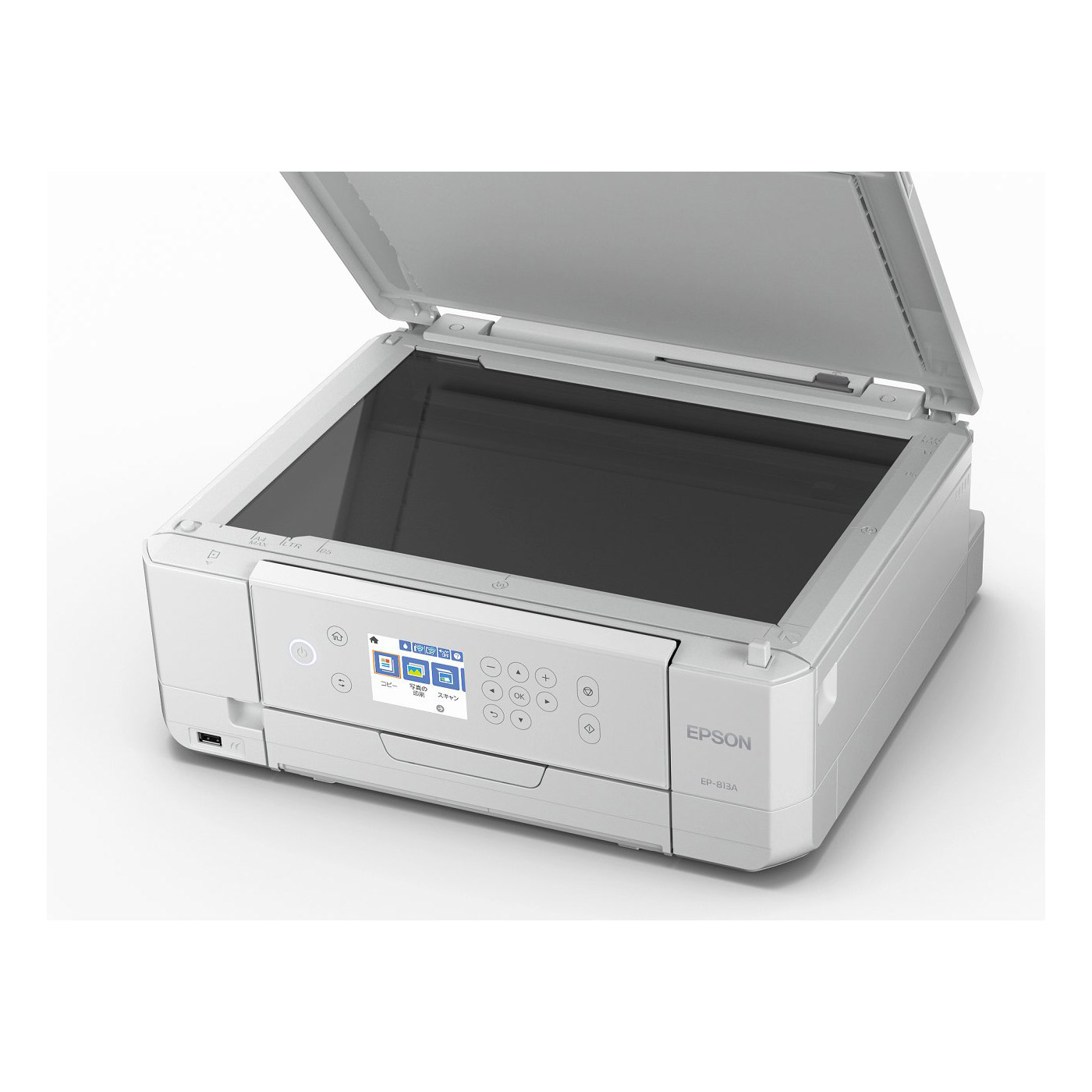 EP-813A A4カラーインクジェット複合機 Colorio ホワイト [L判～A4