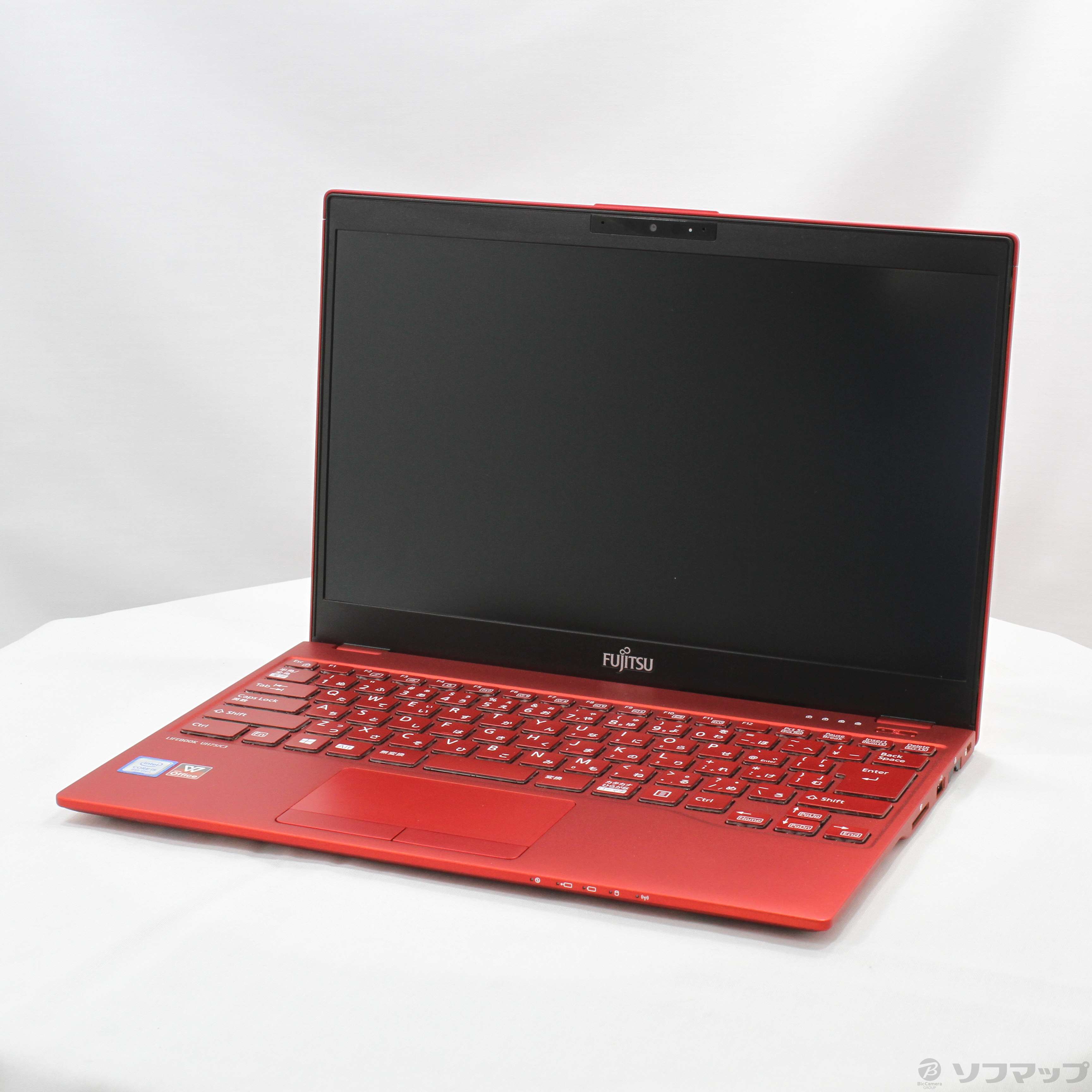 中古】LIFEBOOK UH75／C3 FMVU75C3R ガーネットレッド 〔Windows 10