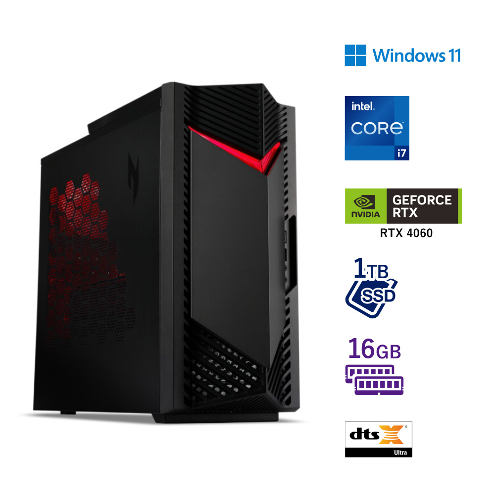 N50-650-F76T/406 ゲーミングデスクトップパソコン Nitro 50(RTX 4060