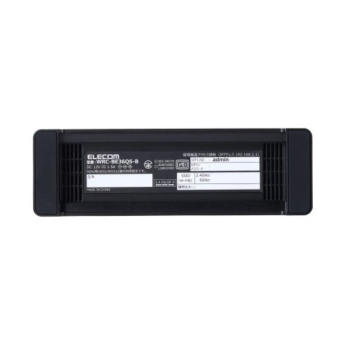 Wi-Fiルーター 2882+688Mbps ブラック WRC-BE36QS-B ［Wi-Fi 7(be