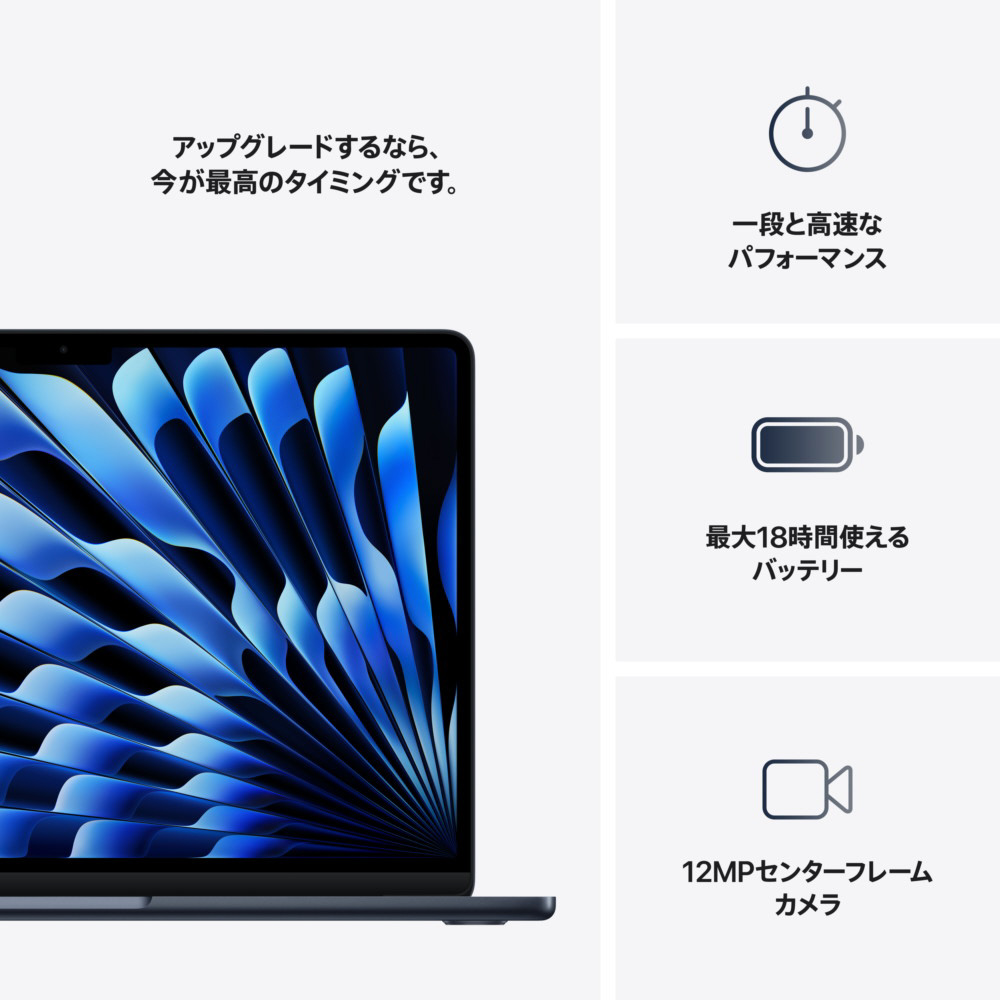 MacBook Air 13インチ Apple M4搭載モデル [2025年春モデル/SSD 512GB