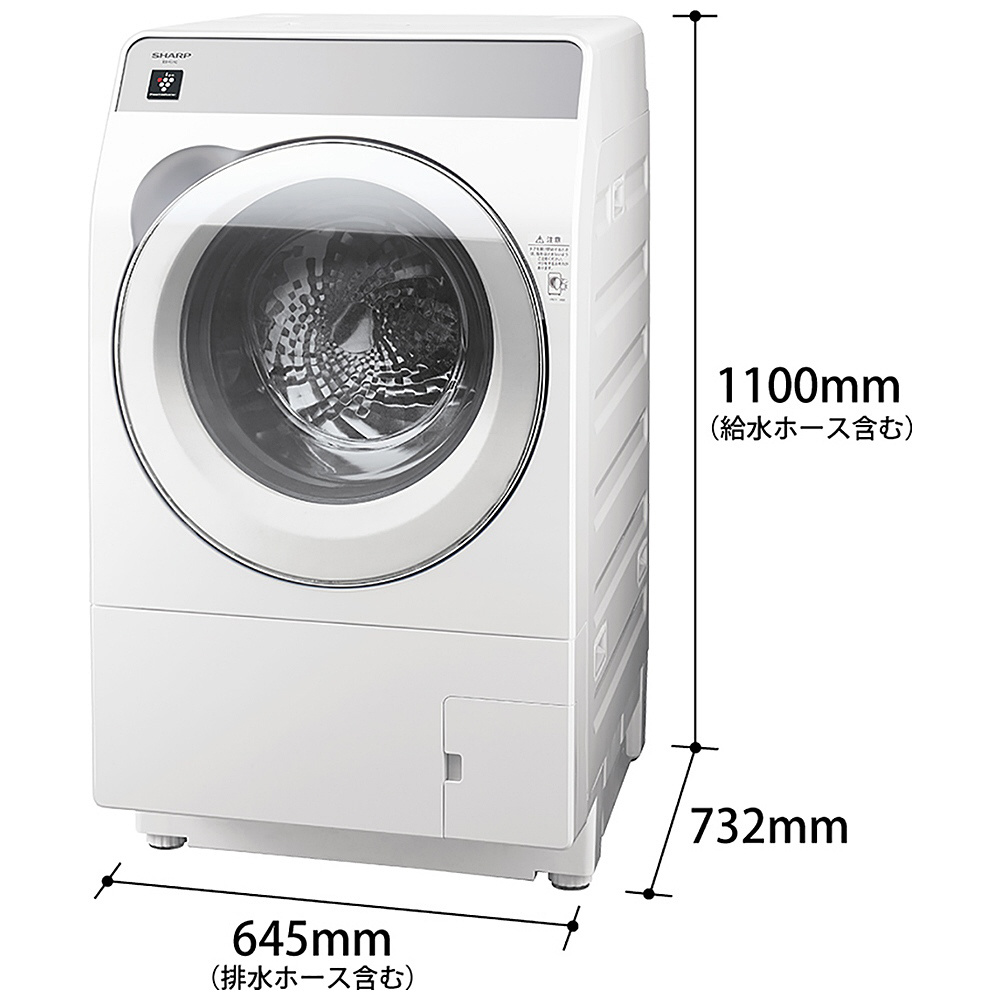 ドラム式洗濯機 クリスタルホワイト ES-K11C-WR ［洗濯11.0kg /乾燥6.0