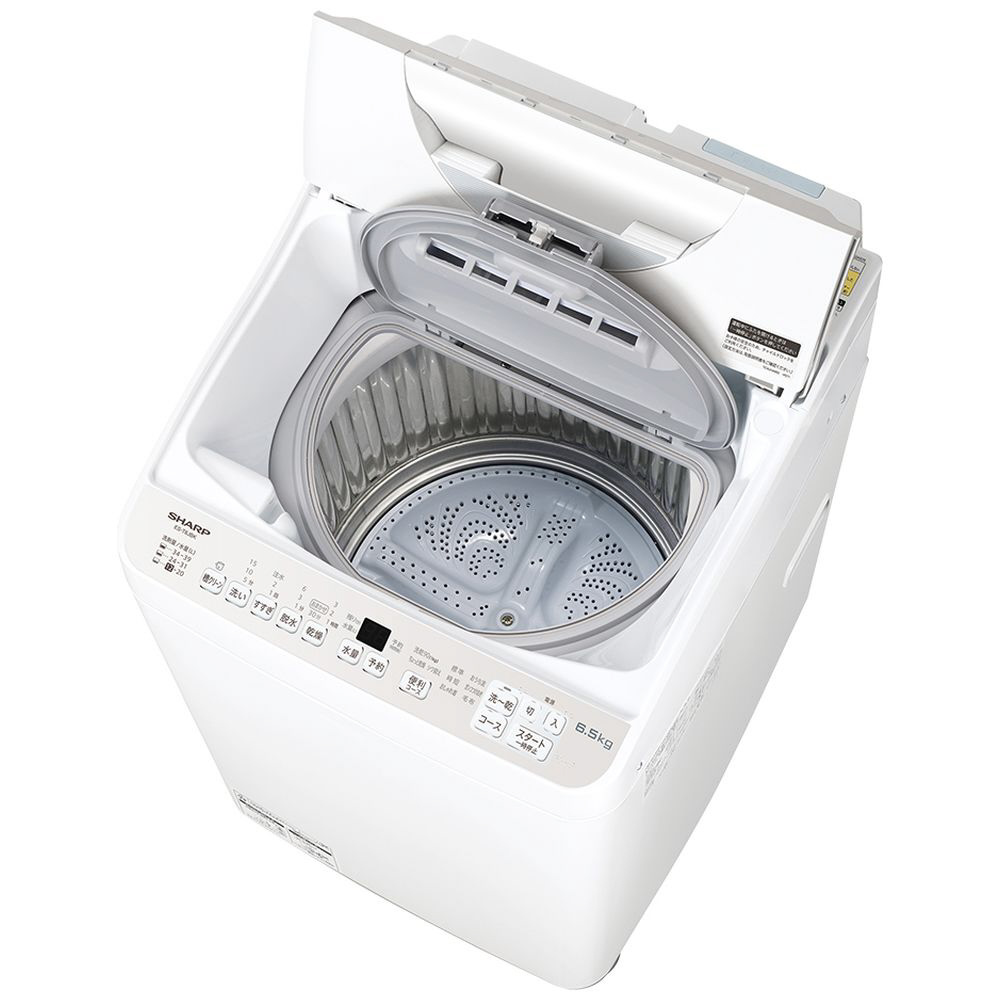 縦型洗濯乾燥機 ES-T6JBK ［洗濯6.5kg /乾燥3.5kg /ヒーター乾燥(排気