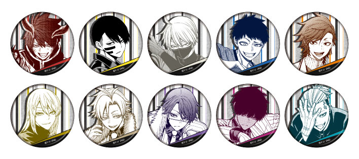 桃源暗鬼 缶バッジ コレクション 鳥飼 羽李 4点 桃源暗鬼 缶バッジ 鳥飼羽