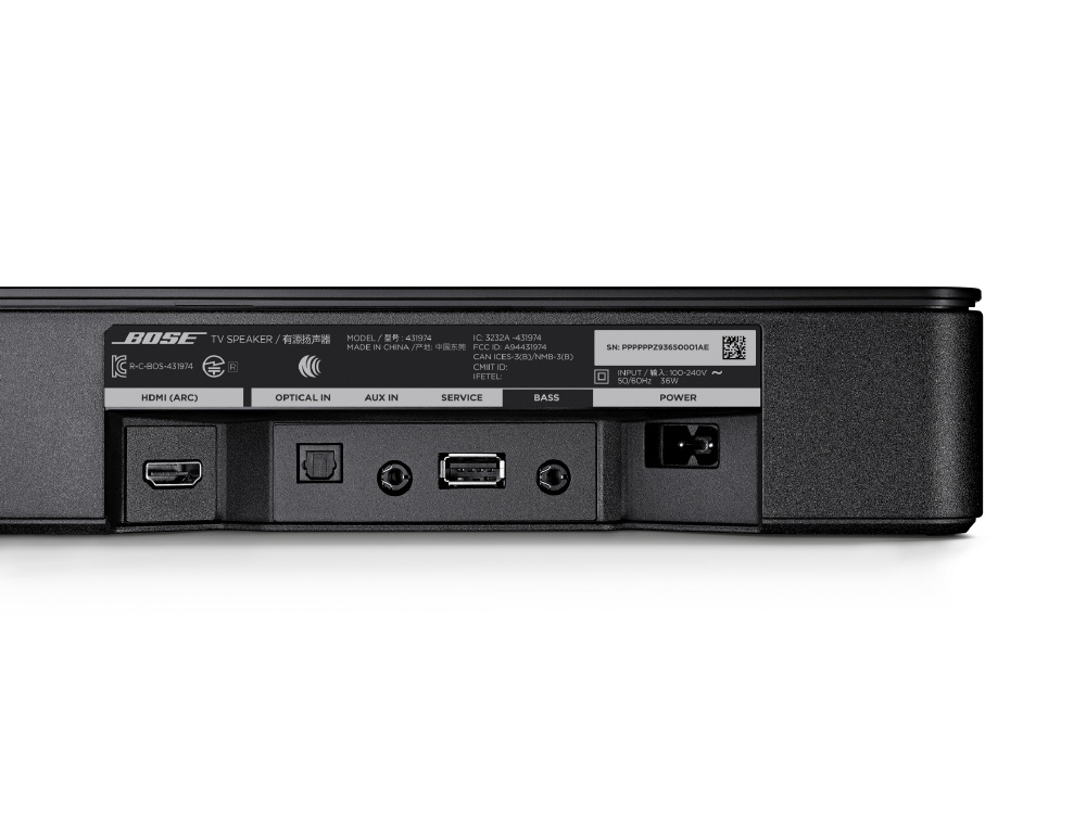 テレビスピーカー Bose TV Speaker ブラック ［Bluetooth対応］｜の