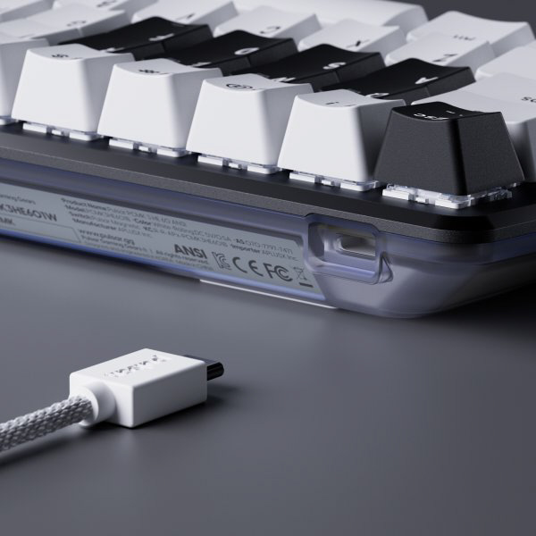 ゲーミングキーボード PCMK 3 HE 60 ホワイト ［有線 /USB］｜の通販は