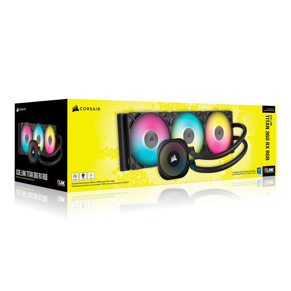 水冷CPUクーラー iCUE LINK TITAN 360 RX RGB ブラック CW-9061018-WW