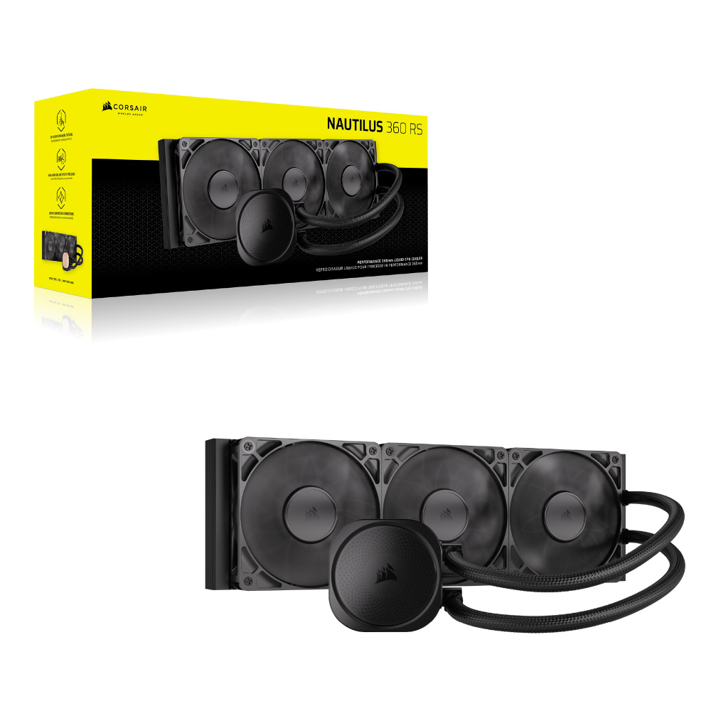 水冷CPUクーラー NAUTILUS 360 RS ブラック CW-9060089-WW 120mmファン