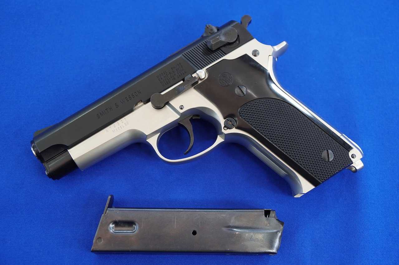MG59 MGC S&W M59ハーフシルバー モデル（再） | 玩具道楽・・・三昧