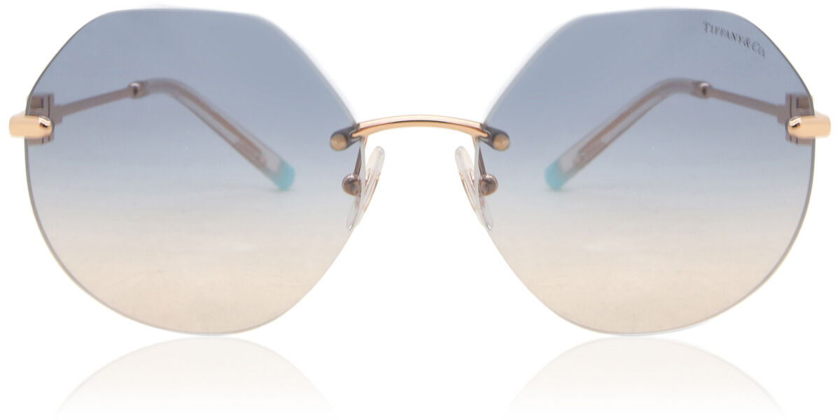 Tiffany & Co. TF3077 616016 幾何学形 Rose Gold サングラス