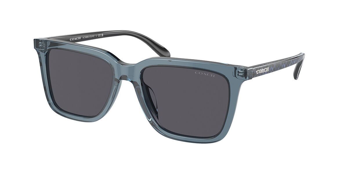 Coach HC8385U CL910 577482 Square Tortoise Caramel Sunglasses