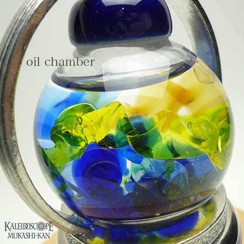 有田焼万華鏡：香蘭社]蘭花ちらし（ガラス球型オイルスコープ）[送料無料]