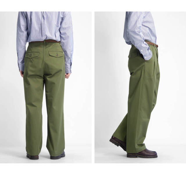 have a good day ハブアグッドデイ ワイドチノパンツ タックパンツ