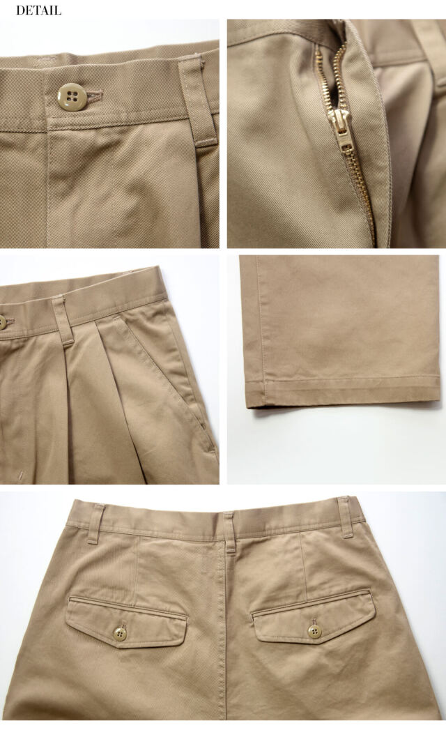 have a good day ハブアグッドデイ ワイドチノパンツ タックパンツ