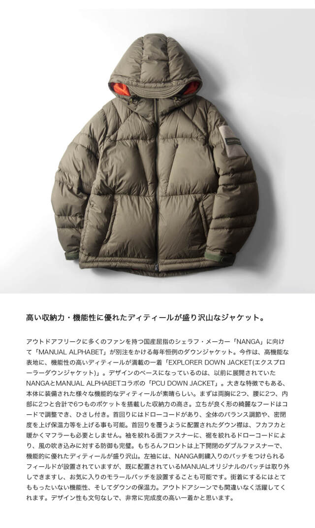 MANUAL ALPHABET NANGA マニュアルアルファベット ナンガ