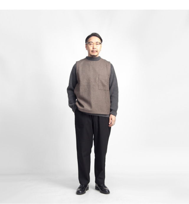 MOONCASTLE ムーンキャッスル カシミヤ100％ 片畔モックネックニット