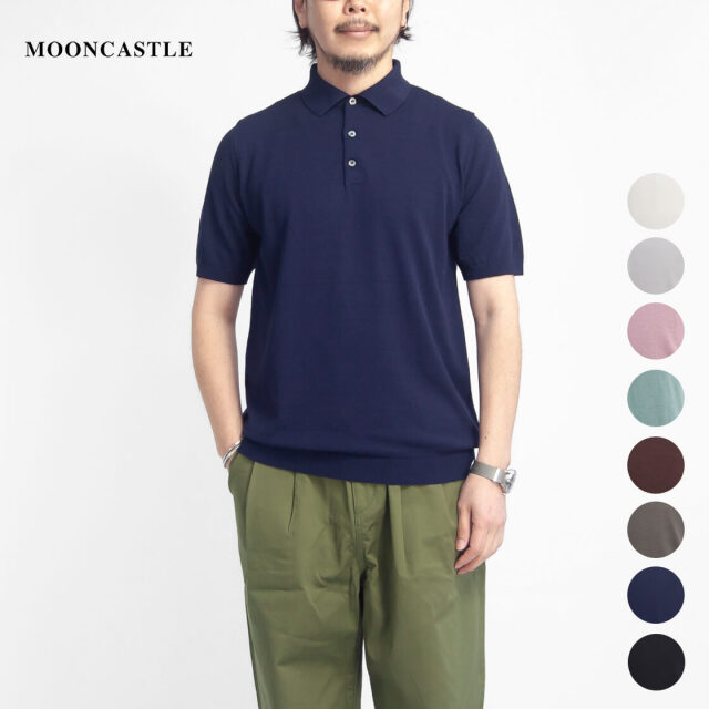 MOONCASTLE ムーンキャッスル IC2 アイスコットン ニットポロシャツ 月