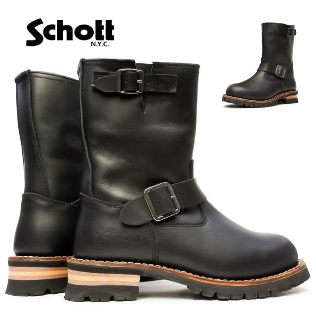 ショット メンズ エンジニアブーツ S23001 本革 メンズブーツ ロング