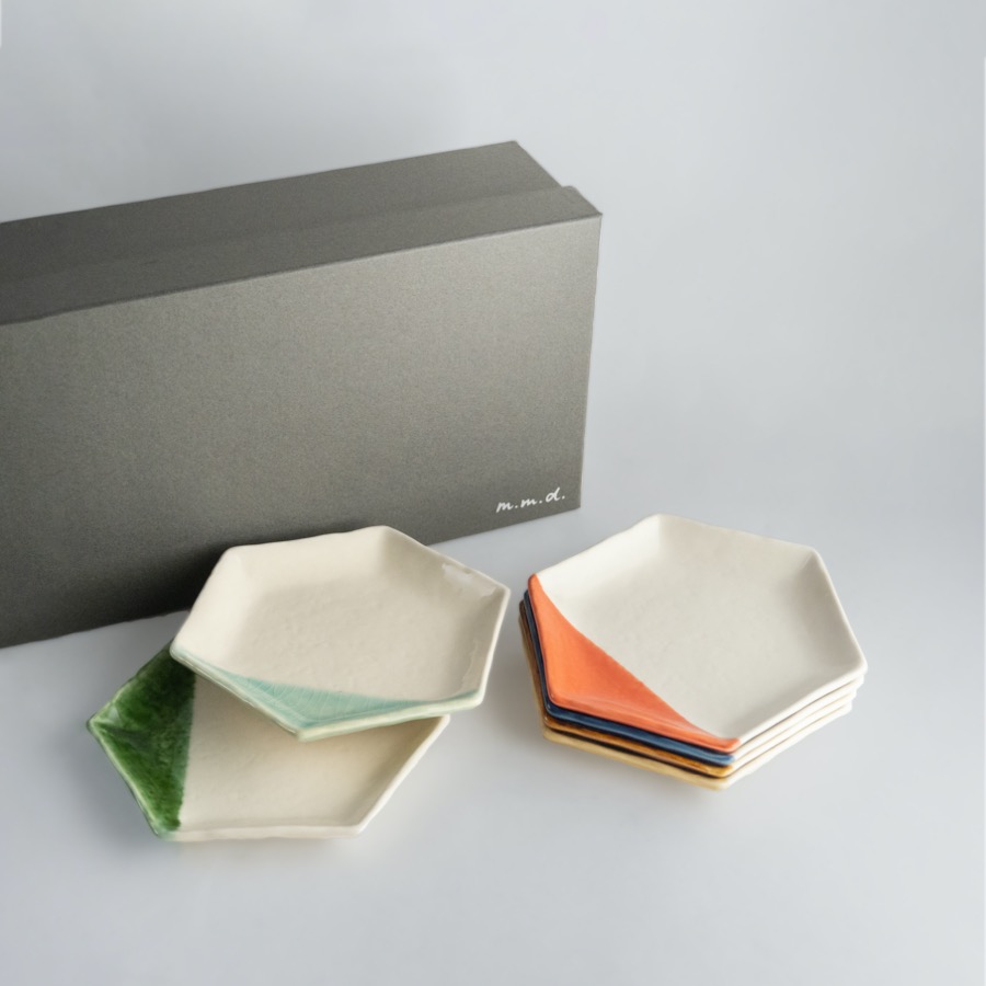取皿6色セット / COLORFUL / ギフトボックス＆熨斗付き | m.m.d.
