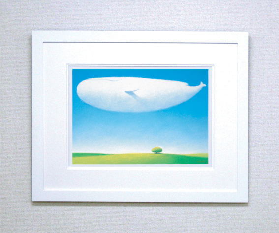 ヒーリングコレクション マージン 渡辺宏 染め版画 半切サイズ