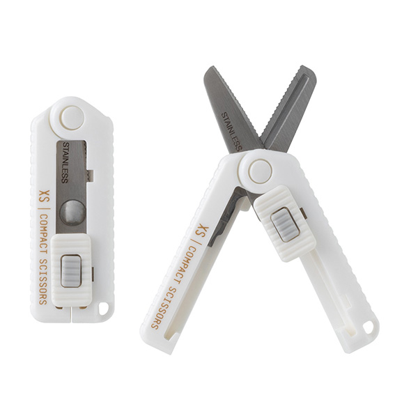 ハサミ・カッター｜XS コンパクトハサミ ギザ刃 白(35648006)｜ミドリ