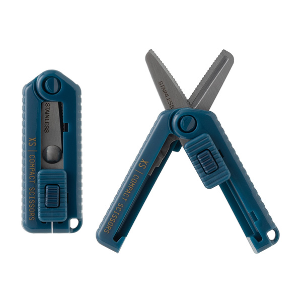 ハサミ・カッター｜XS コンパクトハサミ ギザ刃 紺(35650006)｜ミドリ