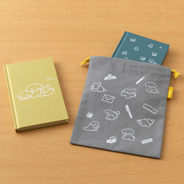 2026年版手帳｜限定【巾着＆選べるブックスタイルダイアリーセット