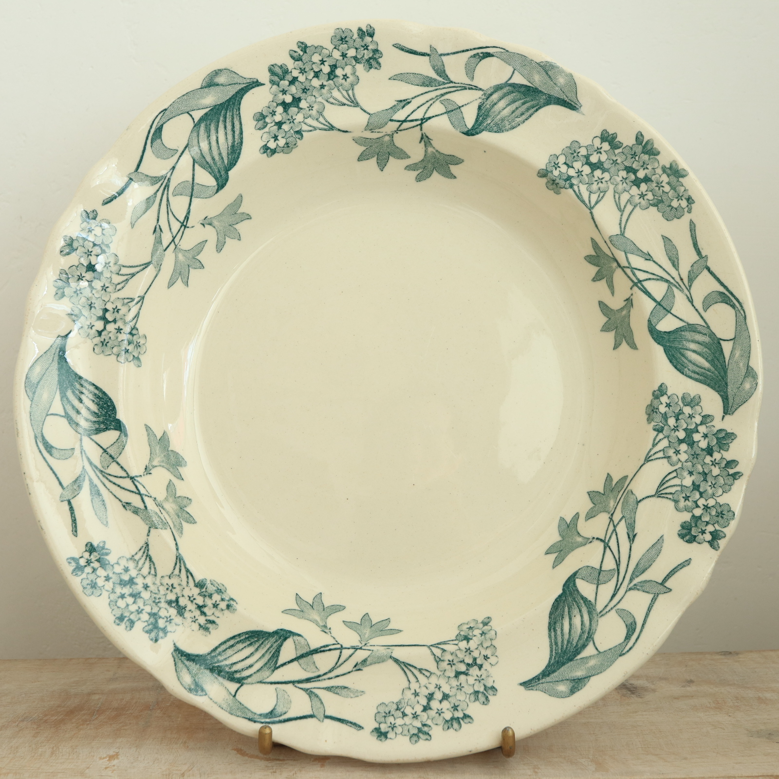 アンティーク プレート リラ ライラック 深皿 フランス ロンシャン製