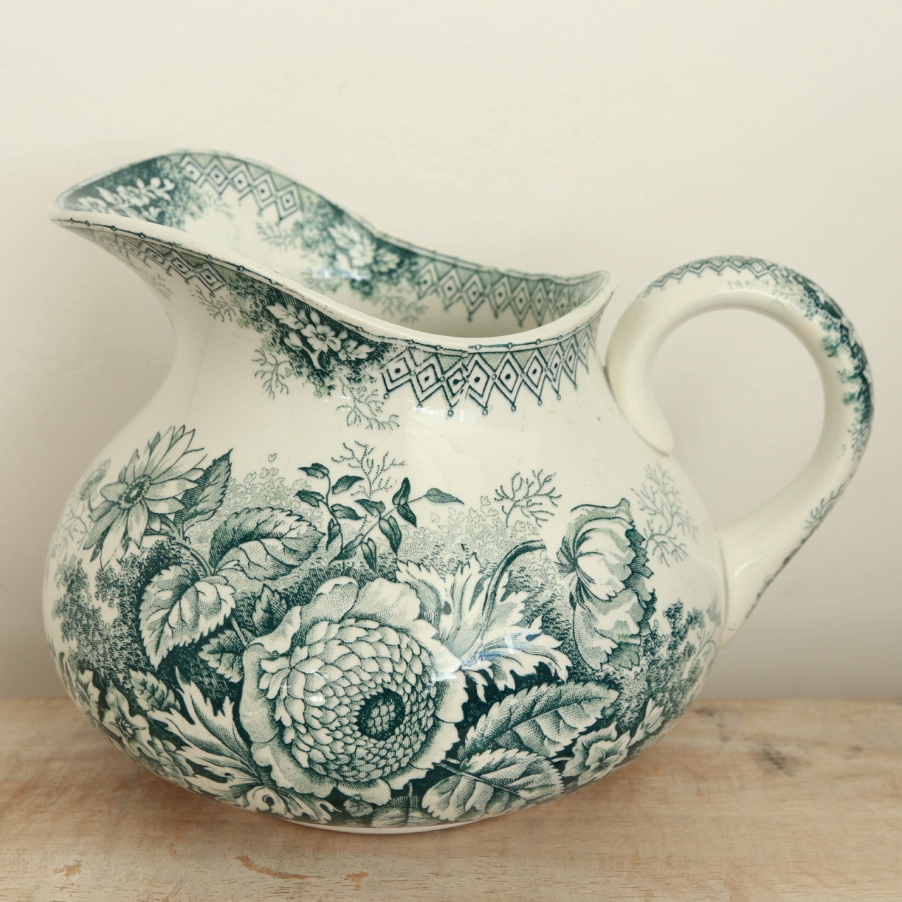 アンティーク ピシェ JARDINIERE フランス サンタマン製 SAINT AMAND