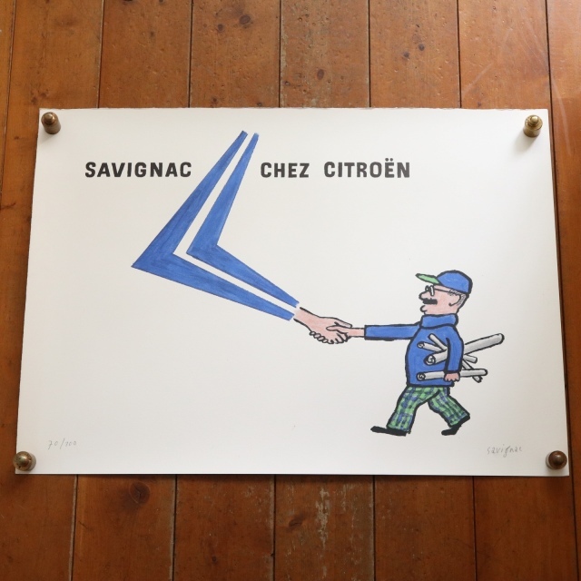 サヴィニャック シトロエン ヴィンテージポスター SAVIGNAC CHEZ