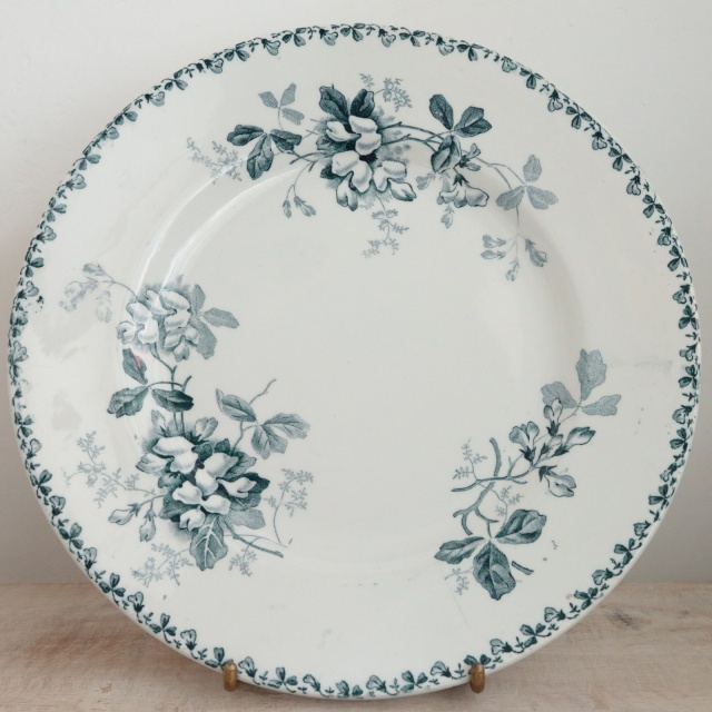 アンティーク プレート 皿 ACACIA フランス サンタマン製 SAINT AMAND