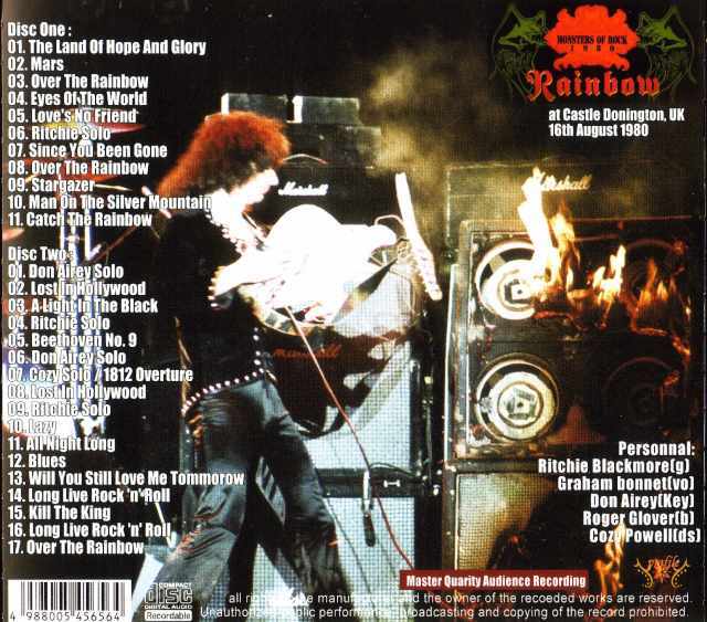 Rainbow レインボー/Monsters of Rock 1980