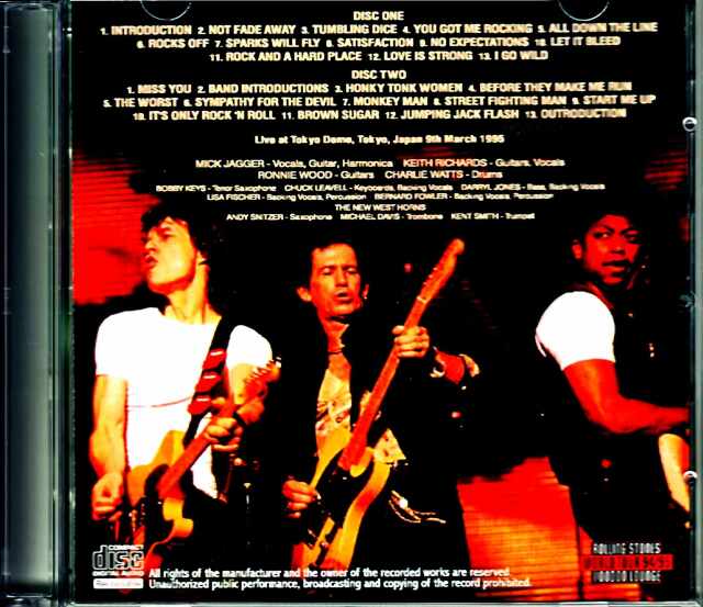 Rolling Stones ローリング・ストーンズ/Tokyo,Japan 3.9.1995 Complete