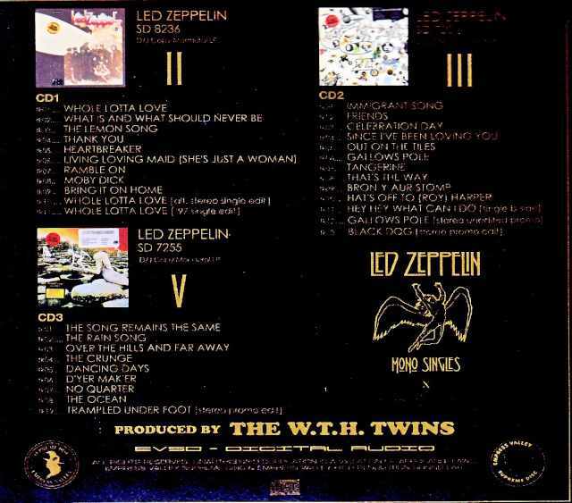 Led Zeppelin レッド・ツェッペリン/ I・II・聖なる館 Mono Mix Edition