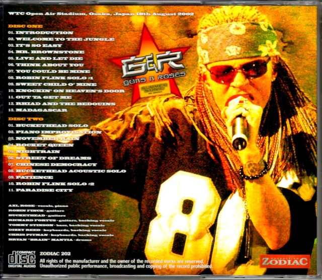 Guns N' Roses ガンズ・アンド・ローゼス/Osaka,Japan 2002
