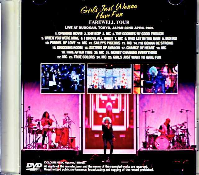 Cyndi Lauper シンディ・ローパー/Tokyo,Japan 4.22.2025 Complete