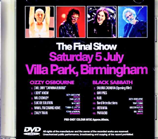 Ozzy Osbourne Black Sabbath オジー・オズボーン ブラック・サバス