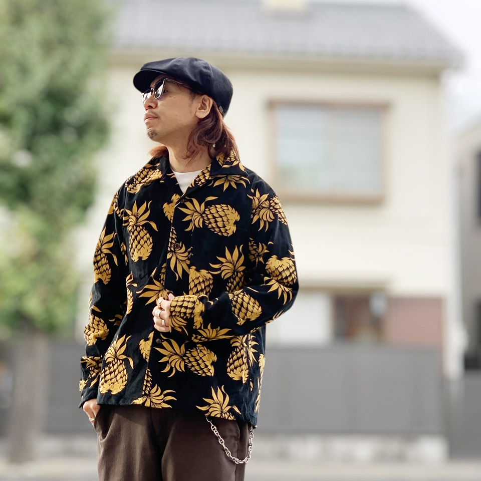SUN SURF / L/S CORDUROY SHIRT “DUKE'S PINEAPPLE”
