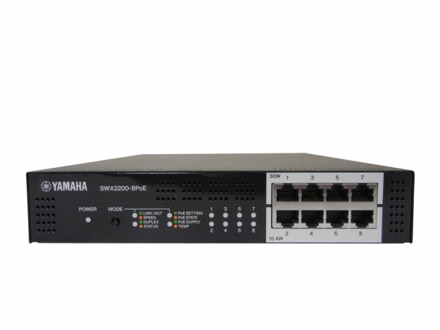 YAMAHA SWX2200-8PoE スマートL2 スイッチ 中古美品 005 中古】YAMAHA