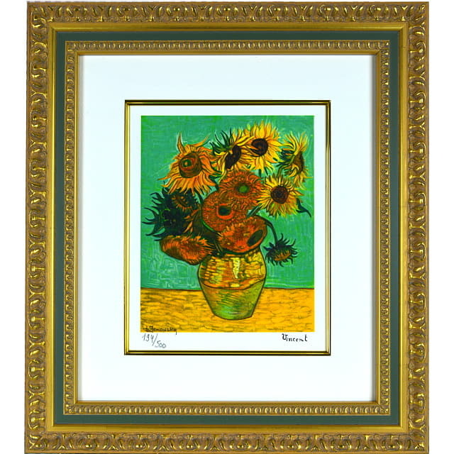 ゴッホ「12輪のひまわり」リトグラフ パリ工房制作｜絵画販売