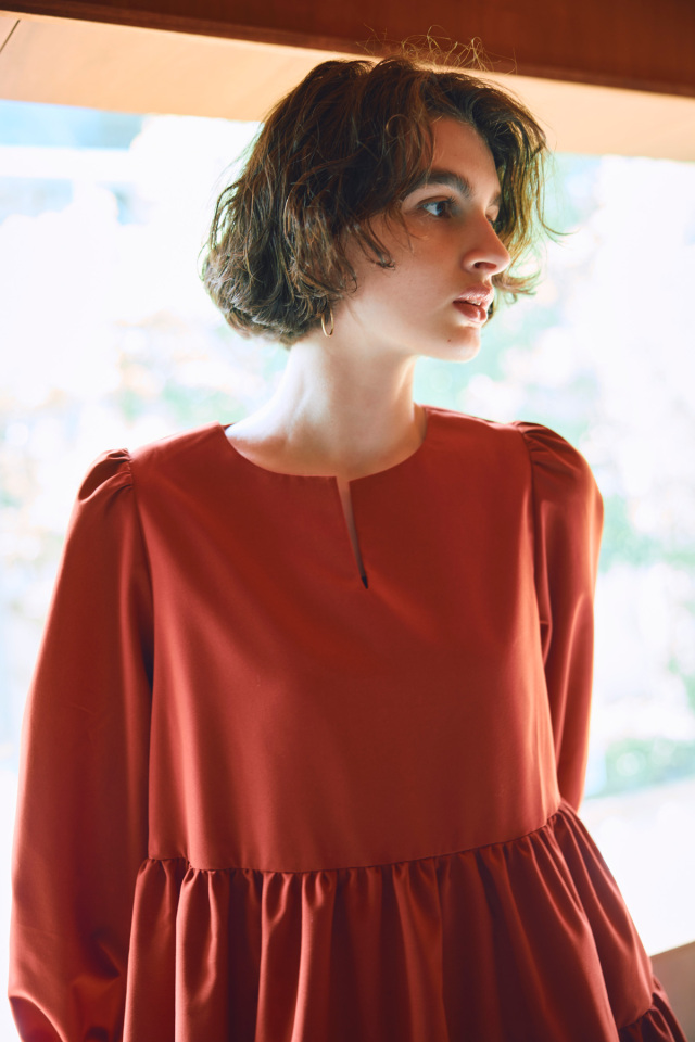 ティアードミニワンピース