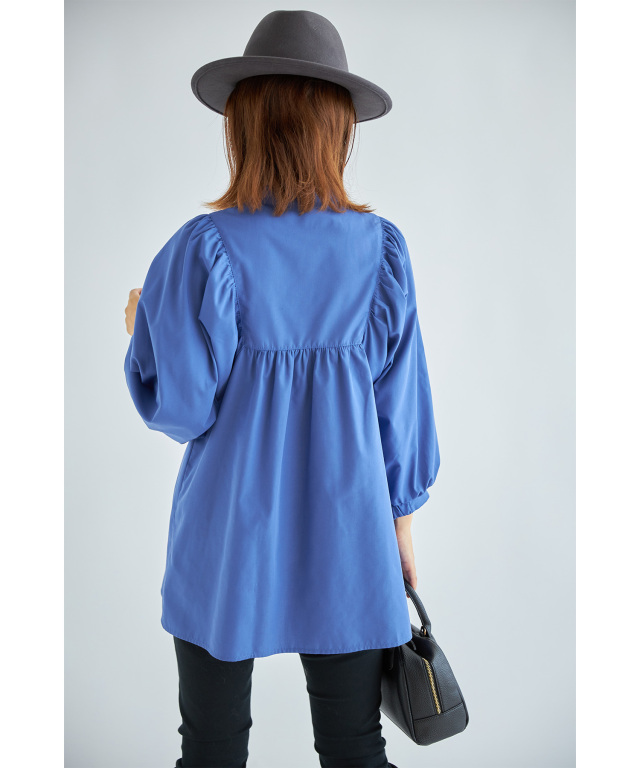 ブザムヨークギャザーブラウス