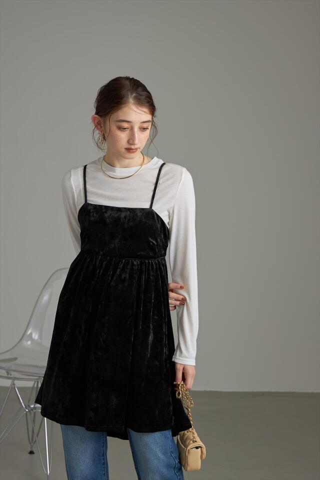 WEB限定】ベロアキャミソール