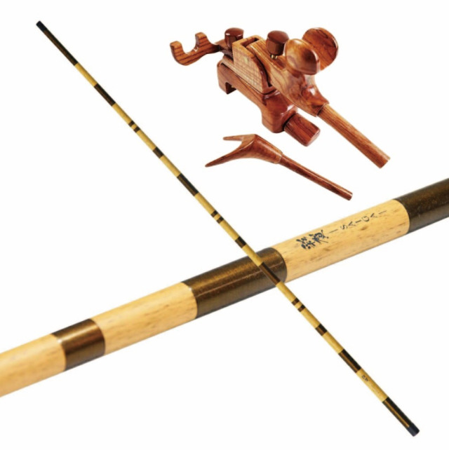 おり釣具 彩賀ヘラブナ釣り 竿掛1本物&彩賀(さいが) 花梨(かりん)大砲
