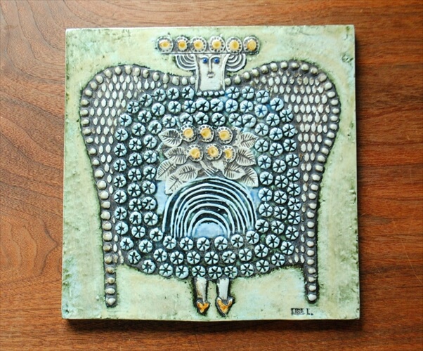 リサラーソン UNIK 希少な DAM 陶板 Lisa Larson ユニック 女王