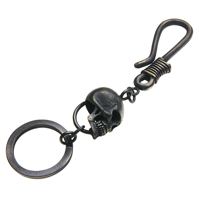 cenote s0712 【ブラスアクセサリー】 スカルフックキーチェーン