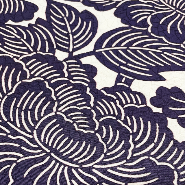 染名古屋帯』越後型 牡丹唐草